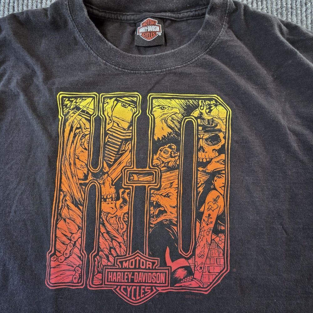 Harley-Davidson Wyoming T Shirt Bikers Men's Size Medium